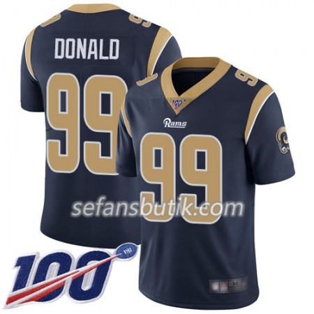 Los Angeles Rams Tröjor Aaron Donald 99 Nike Blå 100th - Herr